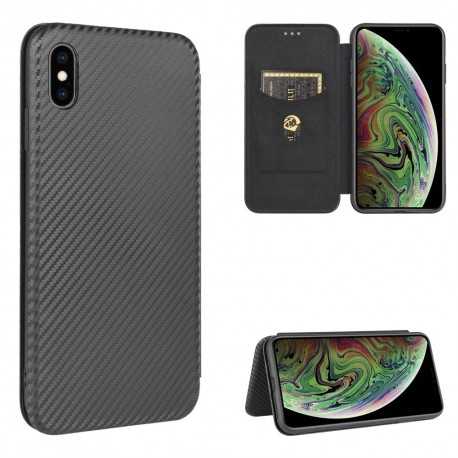 iPhone X/XS Flipfodral Kortfack CarbonDreams-iPhone XS-Shockproof.se