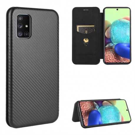 Samsung A51 Flipfodral Kortfack CarbonDreams-Samsung A51-Shockproof.se