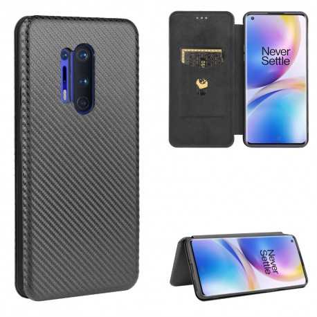 OnePlus 8 Pro Flipfodral Kortfack CarbonDreams-OnePlus 8 Pro-Shockproof.se