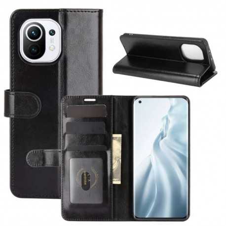 Xiaom Mi 11 Pl&aring;nboksfodral PU-L&auml;der 4-FACK-Xiaomi Mi 11-Shockproof.se