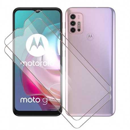 2-PACK Motorola Moto G30 H&auml;rdat glas 0.26mm 2.5D 9H-Motorola Moto G30-Shockproof.se