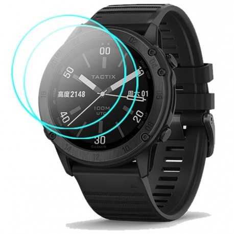 Garmin Tactix Delta Sapphire H&auml;rdat Glas 0.2mm 9H 2.5D-Garmin Tactix Delta Sapphire-Shockproof.se