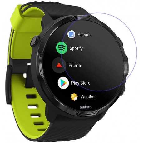 2-PACK Suunto 7 H&auml;rdat Glas 0.2mm 9H 2.5D-Suunto 7-Shockproof.se