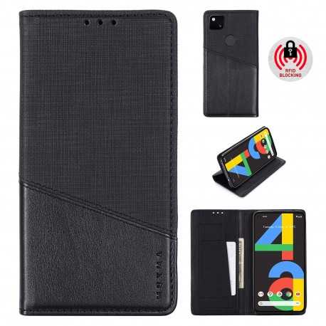 Google Pixel 4a 5G Elegant Fodral i PU-L&auml;der med RFID Block-Google Pixel 4a 5G-Shockproof.se