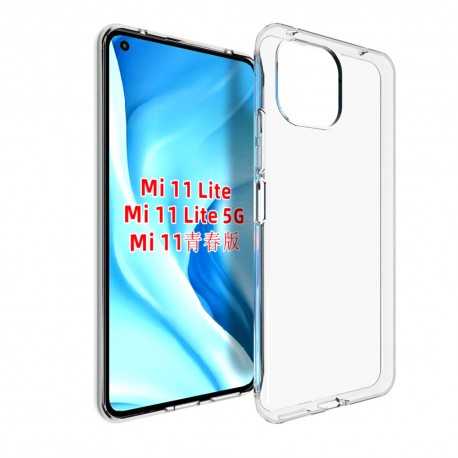 Xiaomi Mi 11 Lite St&ouml;td&auml;mpande Mjukt Skal Simple-Xiaomi Mi 11 Lite-Shockproof.se