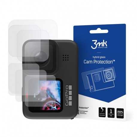 GoPro Hero 9 Black Sk&auml;rmskydd & Linsskydd 3MK Hybridglas 5in1-Sport & Fritid-Shockproof.se