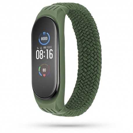Xiaomi Mi Band 5/6 Fl&auml;tat Armband Tech-Protect Loop - Milit&auml;rgr&ouml;n-Smartwatch-tillbeh&ouml;r-Shockproof.se