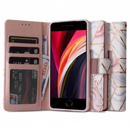 iPhone 7/8/SE (2020) Plånboksfodral Tech-Protect Marble 4-FACK-iPhone 8-Shockproof.se