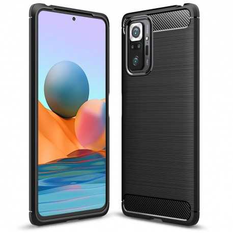 Xiaomi Redmi Note 10 Pro 4G St&ouml;tt&aring;ligt Skal SlimCarbon-Xiaomi Redmi Note 10 Pro 4G-Shockproof.se