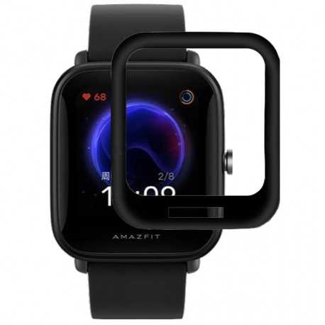 2-PACK AmazFit Bip U Pro FullFrame 3D H&auml;rdat glas 0.26mm 9H-Smartwatch-tillbeh&ouml;r-Shockproof.se