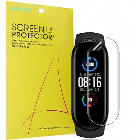 3-PACK Amazfit Band 5 Premium Sk&auml;rmskydd CrystalClear-Amazfit Band 5-Shockproof.se