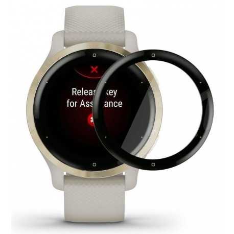 2-PACK Garmin Venu 2S FullFrame 3D H&auml;rdat glas 0.26mm 9H-Garmin Venu 2S-Shockproof.se