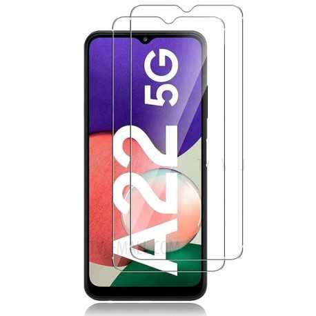 Samsung A22 5G H&auml;rdat glas 0.26mm 2.5D 9H-Samsung A22 5G-Shockproof.se