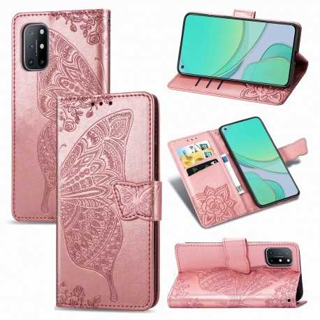 OnePlus 8T Pl&aring;nboksfodral PU-L&auml;der 4-FACK Motiv Fj&auml;ril-OnePlus 8T-Shockproof.se