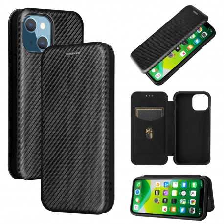 iPhone 13 Flipfodral Kortfack CarbonDreams-iPhone 13-Shockproof.se