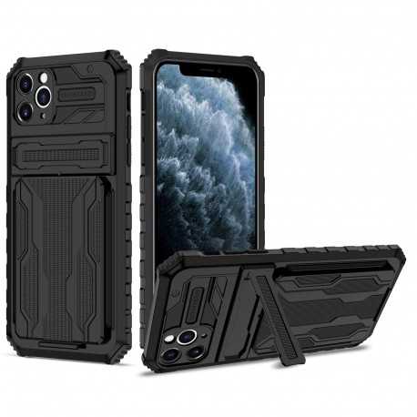 iPhone 11 Pro Max St&ouml;tt&aring;ligt Skal Kickstand & Kortfack ThinArmor V3-iPhone 11 Pro Max-Shockproof.se