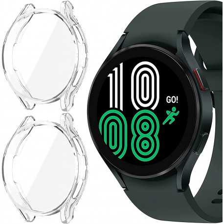 2-PACK Helt&auml;ckande Galaxy Watch 4 44mm Ultratunnt TPU Skal Liquid-Smartwatch-tillbeh&ouml;r-Shockproof.se