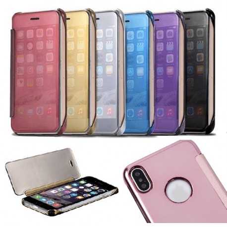 iPhone X Flipfodral Clear View Standing Rocket-iPhone X-Shockproof.se