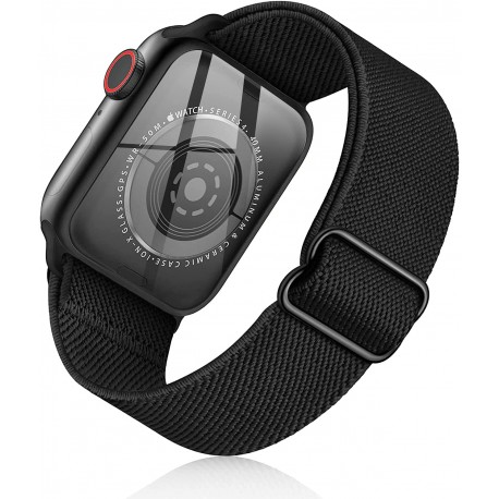 Apple Watch 42/44/45/49mm Justerbar & Elastisk Nylon Loop Armband-Smartwatch-tillbehör-Shockproof.se