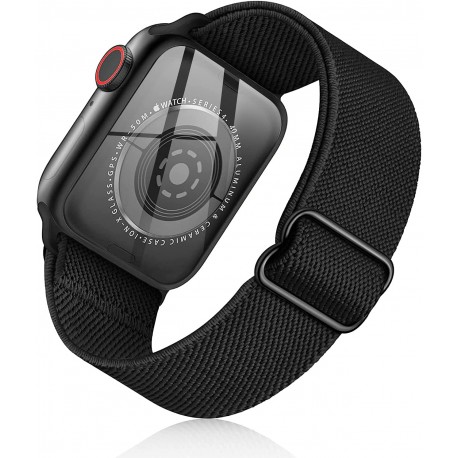Apple Watch 38mm / 40mm / 41mm Justerbar & Elastisk Nylon Loop Armband-Smartwatch-tillbeh&ouml;r-Shockproof.se