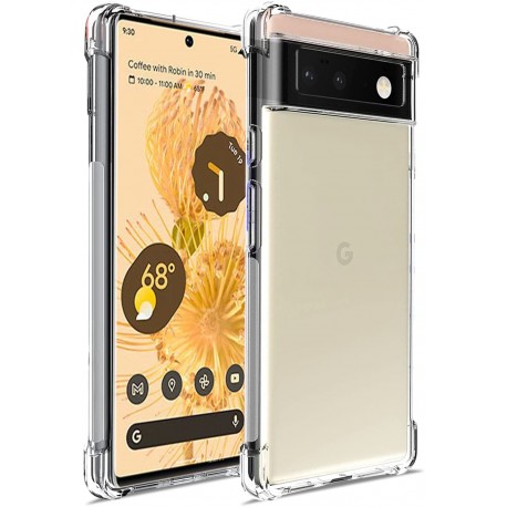 Google Pixel 6 Pro St&ouml;tt&aring;ligt Skal med F&ouml;rst&auml;rkta H&ouml;rn-Google Pixel 6 Pro-Shockproof.se