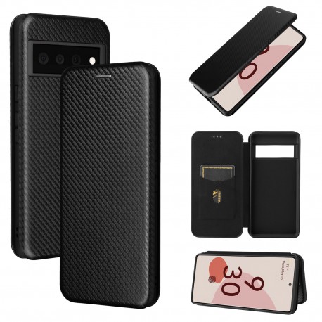 Google Pixel 6 Pro Flipfodral Kortfack CarbonDreams-Google Pixel 6 Pro-Shockproof.se