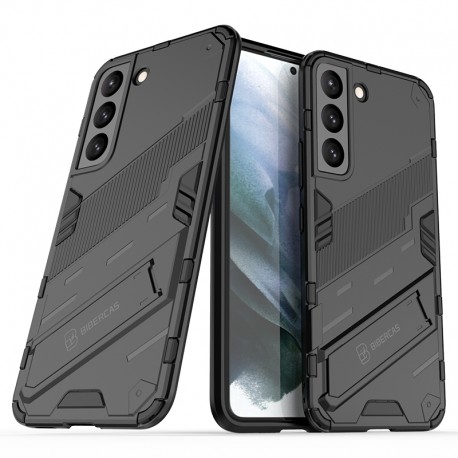 Samsung S22 St&ouml;tt&aring;ligt Skal med Kickstand ThinArmor V2-Samsung S22-Shockproof.se