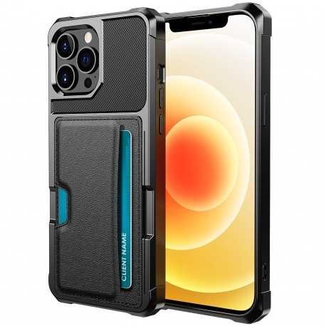 iPhone 13 Pro Max St&ouml;tt&aring;ligt Skal med Kortfack Solid V2-iPhone 13 Pro Max-Shockproof.se