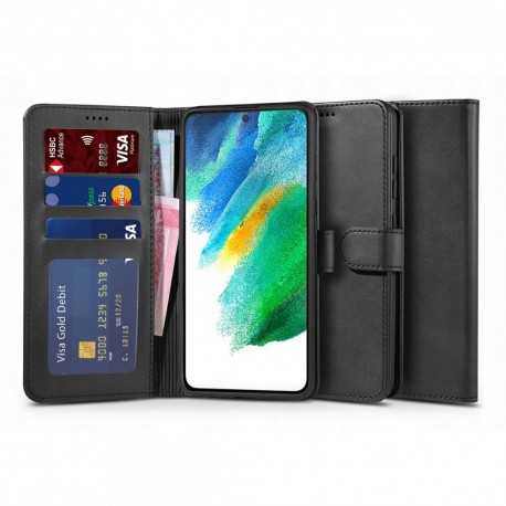 Samsung S21 Pl&aring;nboksfodral PU-L&auml;der 4-FACK-Samsung S21-Shockproof.se