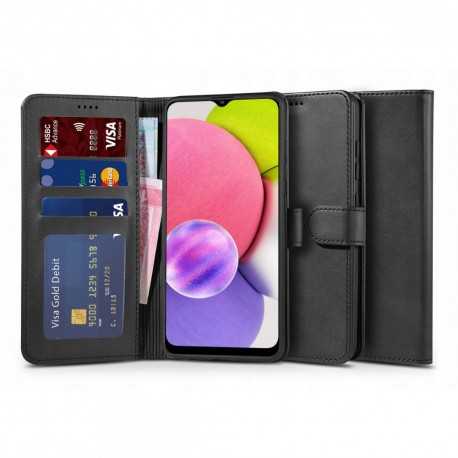 Samsung A02s Pl&aring;nboksfodral PU-L&auml;der 4-FACK-Samsung A02s -Shockproof.se
