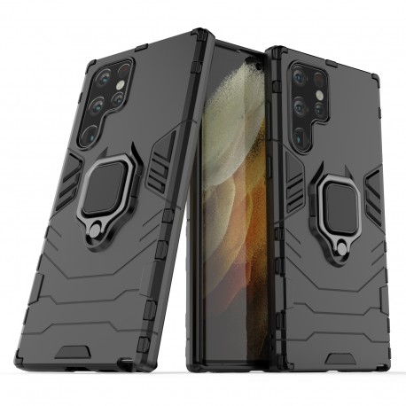 Samsung S22 Ultra St&ouml;tt&aring;ligt Skal med Ringh&aring;llare ThinArmor-Samsung S22 Ultra-Shockproof.se