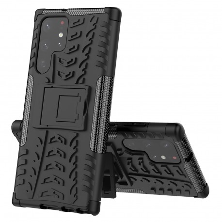 Samsung S22 Ultra St&ouml;tt&aring;ligt Skal med St&ouml;d Active-Samsung S22 Ultra-Shockproof.se