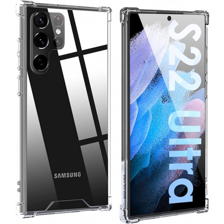 Samsung S22 Ultra St&ouml;tt&aring;ligt Skal med F&ouml;rst&auml;rkta H&ouml;rn-Samsung S22 Ultra-Shockproof.se