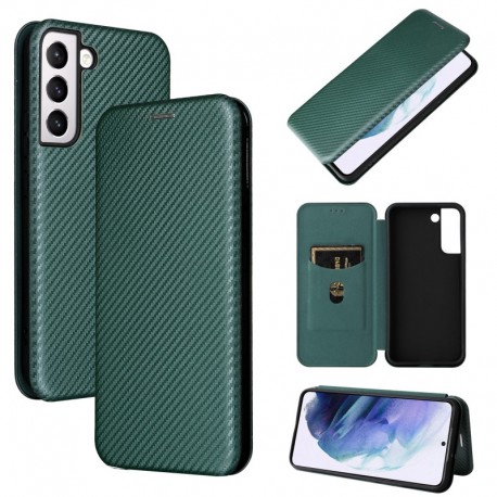 Samsung S21 FE Flipfodral Kortfack CarbonDreams-Samsung S21 FE-Shockproof.se