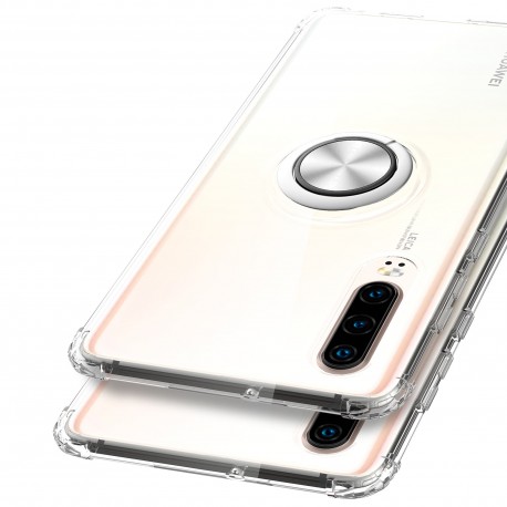 Huawei P30 Lite St&ouml;tt&aring;ligt Skal med Ringh&aring;llare Fresh-P30 Lite-Shockproof.se
