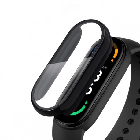 2-PACK Xiaomi Mi Band 6 NFC/5/4/3 St&ouml;td&auml;mpande Skal 9H H&auml;rdat Glas 2in1-Xiaomi Mi Band 6-Shockproof.se