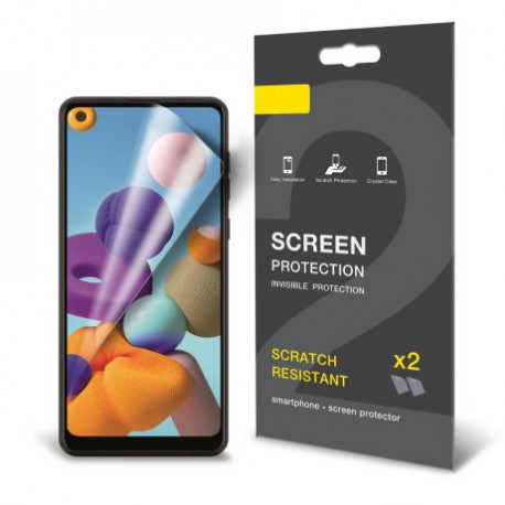 3-PACK Samsung A21s Premium Sk&auml;rmskydd CrystalClear-Samsung A21s-Shockproof.se