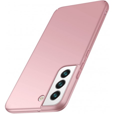 Samsung S21 FE Tunt L&auml;tt Mobilskal Basic V2 Rosenguld-Samsung S21 FE-Shockproof.se