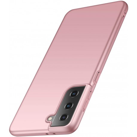 Samsung S21 Plus Tunt L&auml;tt Skal Basic V2 Rosenguld-Samsung S21 Plus-Shockproof.se