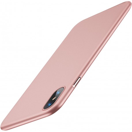 iPhone X / XS Ultratunt L&auml;tt Skal Basic V2 Rosenguld-iPhone XS-Shockproof.se