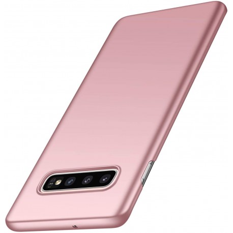 Samsung S10 Tunt L&auml;tt Skal Basic V2 Rosenguld-Samsung S10-Shockproof.se