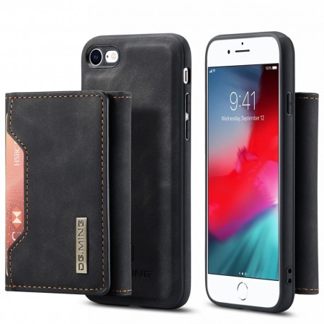 8-FACK iPhone 7/8/SE (2020 & 2022) St&ouml;tt&aring;ligt Skal med Magnetisk Korth&aring;llare DG.MING Detach-iPhone 8-Shockproof.se