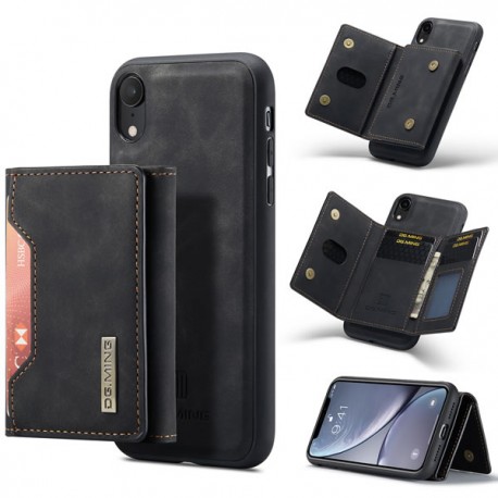 8-FACK iPhone XR St&ouml;tt&aring;ligt Skal med Magnetisk Korth&aring;llare DG.MING Detach-iPhone XR-Shockproof.se