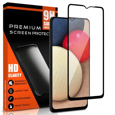 2-PACK Samsung A03s H&auml;rdat Glas 0.26mm 9H Fullframe-Samsung A03s-Shockproof.se