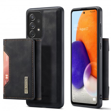 8-FACK Samsung A73 5G St&ouml;tt&aring;ligt Skal med Magnetisk Korth&aring;llare DG.MING Detach-Samsung A73 5G-Shockproof.se