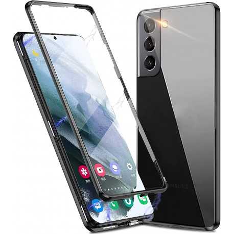 Samsung S21 Plus Helt&auml;ckande Premium Skal Glassback V4-Samsung S21 Plus-Shockproof.se