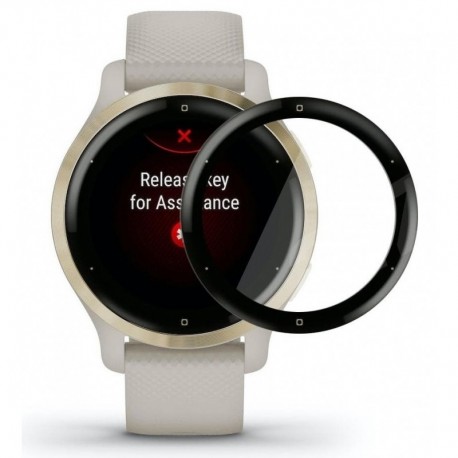 2-PACK Garmin Venu 2 Plus FullFrame 3D H&auml;rdat Glas 0.2mm 9H-Garmin Venu 2 Plus-Shockproof.se