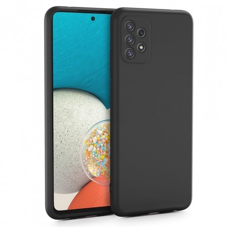 Samsung A33 5G Gummibelagd Mattsvart Silikon Skal-Samsung A33 5G-Shockproof.se