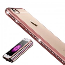 iPhone 6S Plus Stötdämpande Gummiskal med Strass