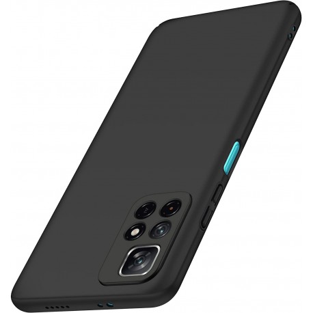 Xiaomi Redmi Note 11 / 11S Ultratunt Mattsvart Skal Basic V2-Xiaomi Redmi Note 11 / 11S-Shockproof.se